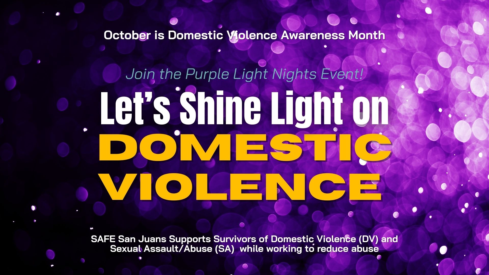 Copy of Purple Light Nights (1) Let's Shine the Light on Domestic Violence