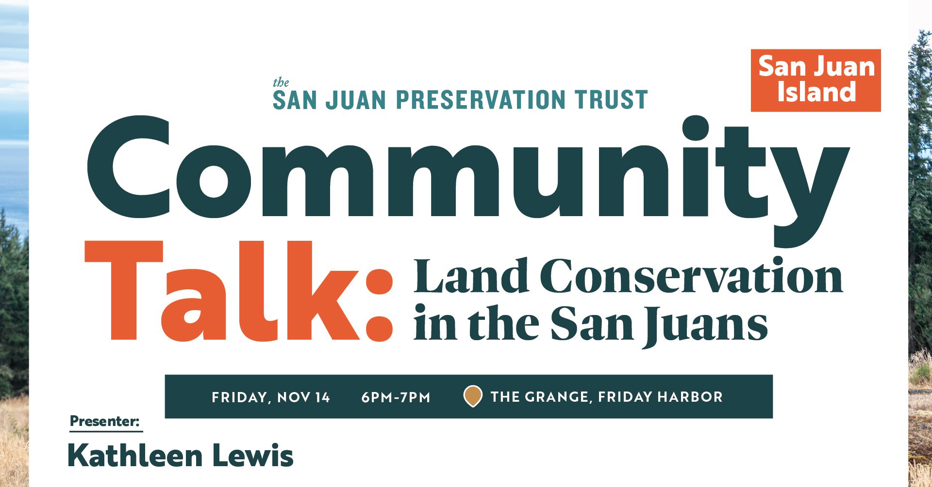 San Juan Preservation Trust Community Talk Public Lecture Poster 2-04