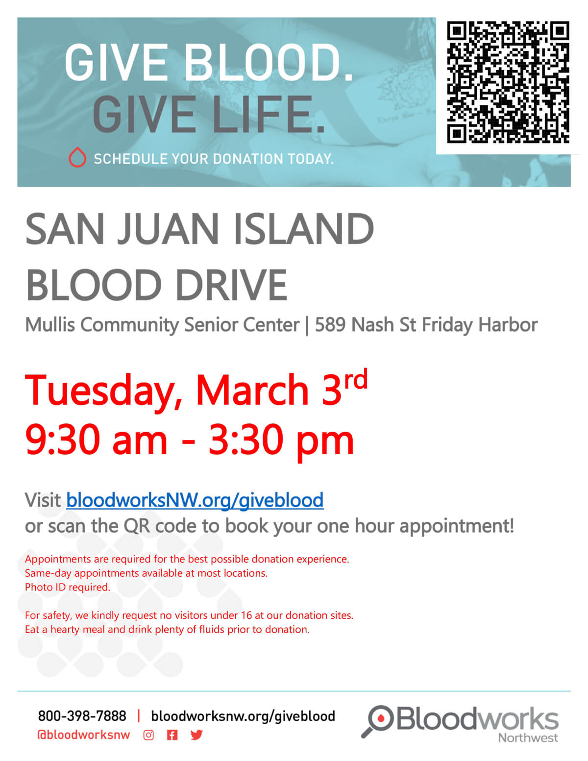 San Juan Blood Drive March 3