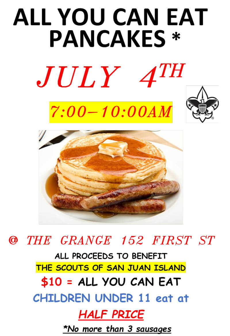 July 4th All you Can Eat Pancakes